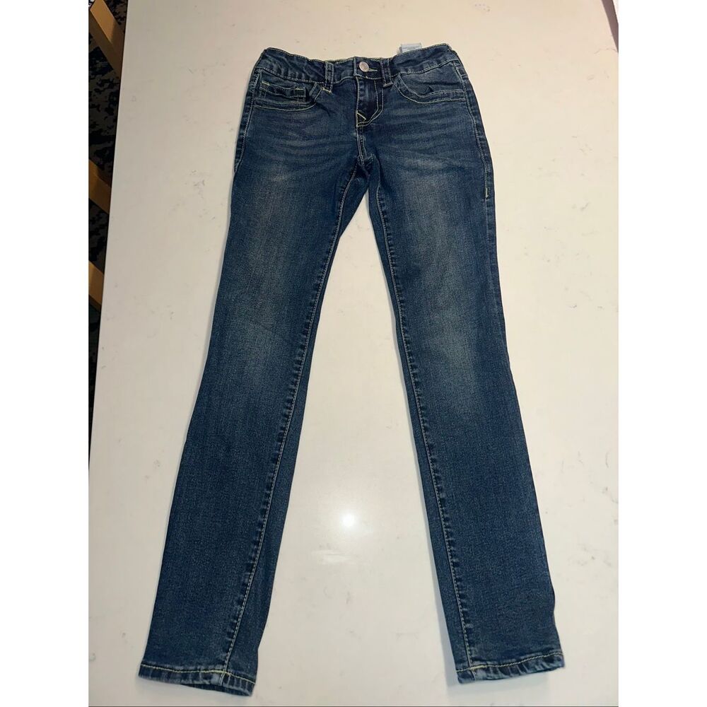 True religion Halle mid rise super skinny youth girls 10